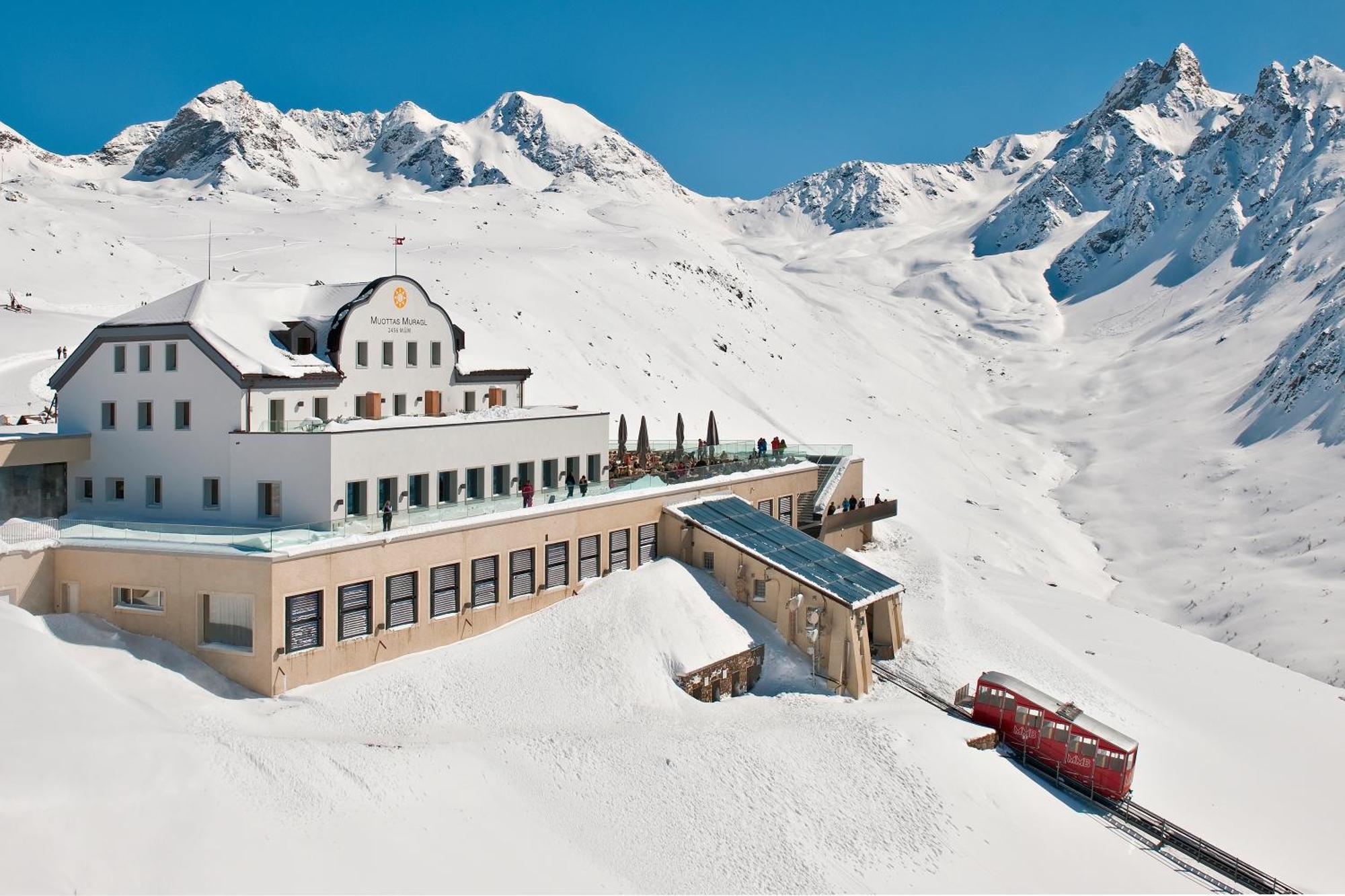 Romantik Hotel Muottas Muragl Samedan Dış mekan fotoğraf